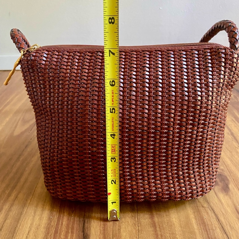 VTG Stone Mountain Leather Woven bag - Picture 12 of 16